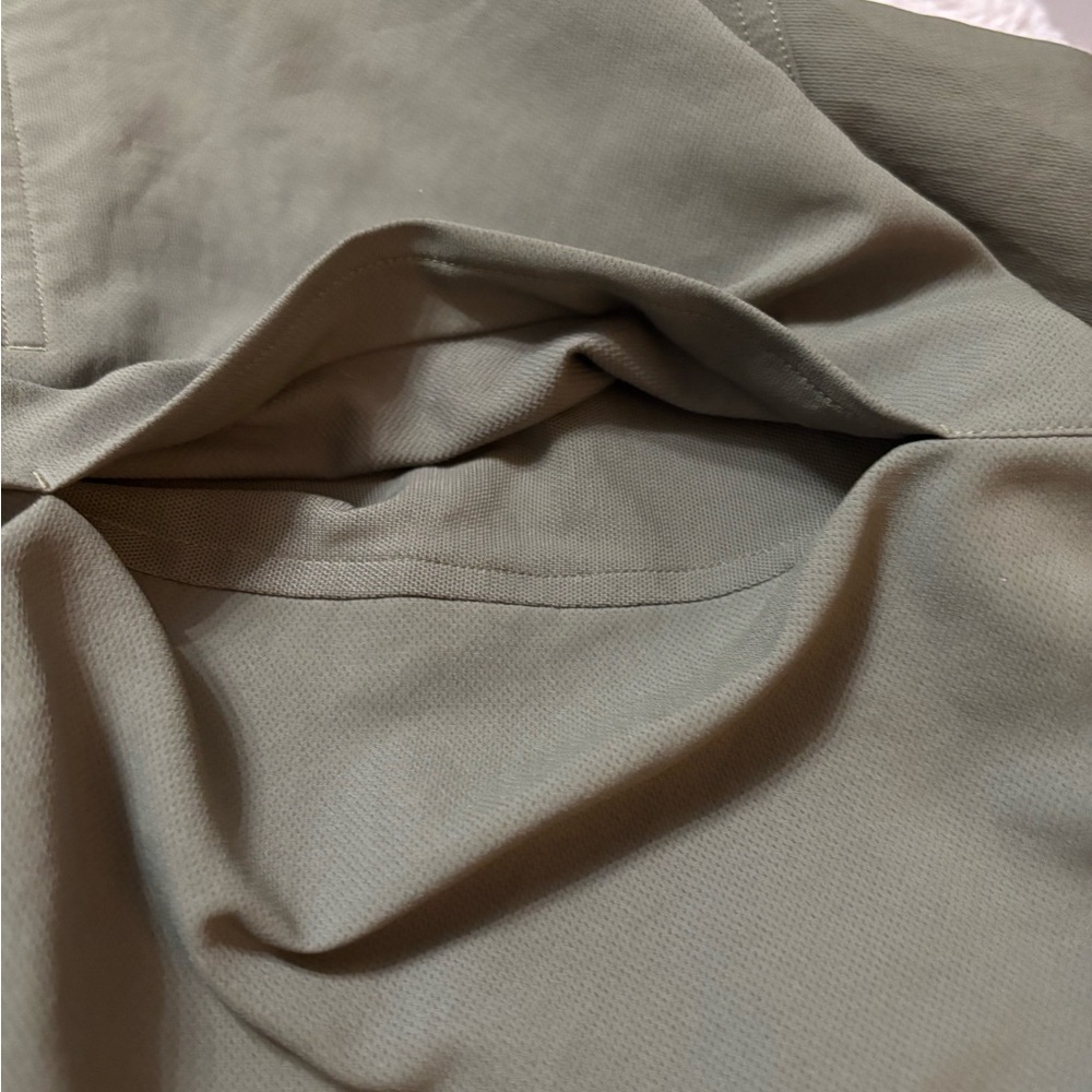 LULULMEN MENS Olive Green Athletic JACKET XXL Lululemon Cargo Pocket Shirt - Picture 8 of 14
